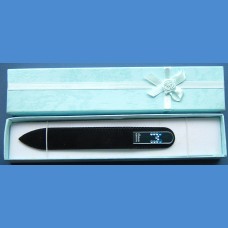 BOHEMIA Skleněný pilník Swarovski střední 140/2mm písmeno - "M" ABECEDA Swarovski